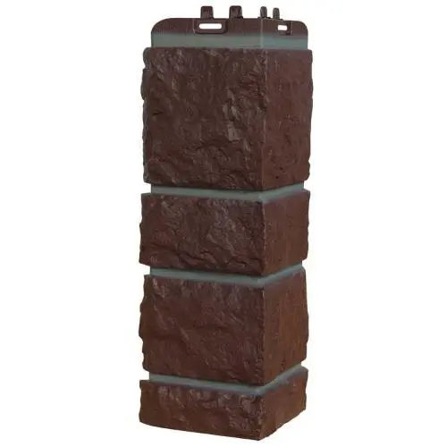 Угол наружный Grand Line Состаренный кирпич Design Шоколадный со швом RAL 7006 390х120х120 мм - купить в интернет-магазине Diopt.ru Угол наружный Grand Line Состаренный кирпич Design Шоколадный со швом RAL 7006 390х120х120 мм - купить в интернет-магазине Diopt.ru