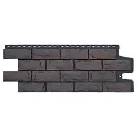 Фасадная панель Grand Line Колотый камень Design Plus Трюфель с черным швом 992х392 мм