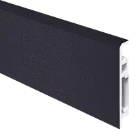 Плинтус ПВХ FC 034_Угольно-черный