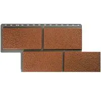 Фасадная панель Альта-Профиль Камень Неаполитанский Терракотовый 1000х430 мм