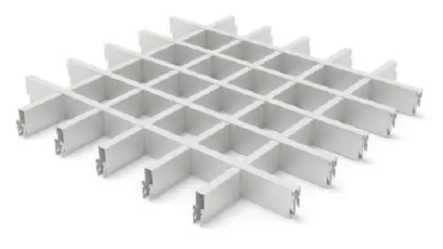 Потолок Грильято Албес 100х100 Белый матовый - купить в интернет-магазине Diopt.ru Потолок Грильято Албес 100х100 Белый матовый - купить в интернет-магазине Diopt.ru