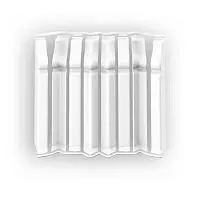 Накладки для плинтуса фигурного 100мм "Идеал Дюра" (набор из 8 эл. во флоупаке), 001 Белый