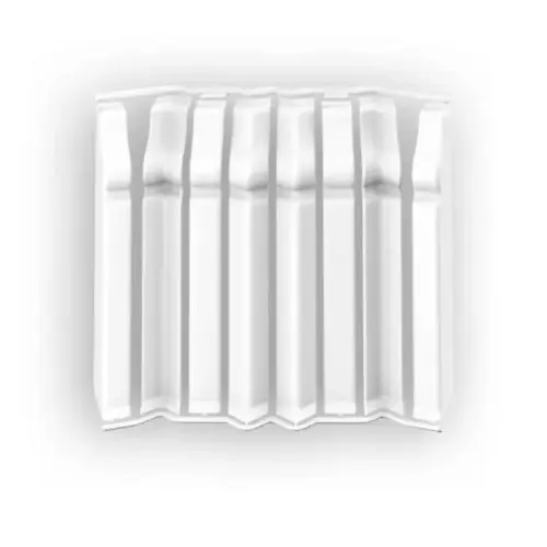 Накладки для плинтуса фигурного 100мм "Идеал Дюра" (набор из 8 эл. во флоупаке), 001 Белый - купить в интернет-магазине Diopt.ru