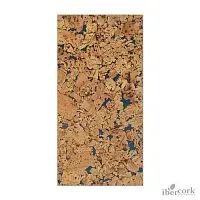 Пробковое настенное покрытие в пластинах IberCork Лерида азул