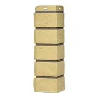 Угол наружный Grand Line Состаренный кирпич Design Plus Ваниль с темно-бежевым швом 390х120х120 мм