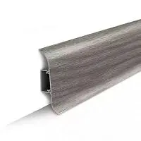 Плинтус напольный с центральной планкой 55мм 2,2м "Идеал Классик", 210 Дуб пепельный