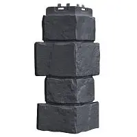 Угол наружный Grand Line Крупный камень Classic Графит 390х170х170 мм