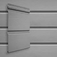 Сайдинг виниловый Grand Line Double-Брус Серый 3000х291 мм