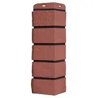 Угол наружный Grand Line Состаренный кирпич Design Plus Корица с черным швом 390х120х120 мм