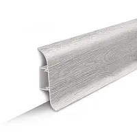 Плинтус напольный с центральной планкой  85мм  2,2м "Идеал Классик", 432 Дуб платиновый