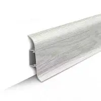 Плинтус напольный с центральной планкой 55мм 2,2м "Идеал Классик", 230 Дуб айсберг