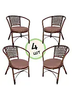 Комплект 4 стула Анапа с подушкой