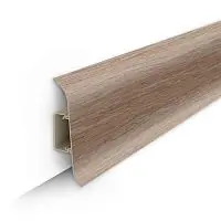 Плинтус напольный с центральной планкой 70мм 2,2м "Идеал Классик", 211 Дуб рустик