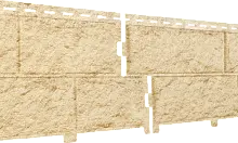 Фасадная панель Камень Золотистый