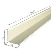 Угол пристенный 19х19 сталь 3м