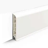 Плинтус напольный округлый 80мм 2,2м "Идеал Дюра", 037 Молочно-белый