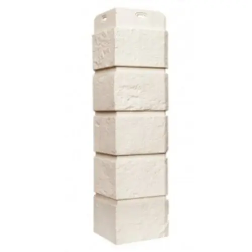 Угол наружный Grand Line Состаренный кирпич Classic Молочный 390х120х120 мм - купить в интернет-магазине Diopt.ru