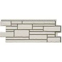 Фасадная панель Grand Line Камелот Design Молочный со швом RAL 7006 992х392 мм