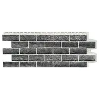 Фасадная панель Grand Line Состаренный кирпич Design Plus Гранит с белым швом 995х390 мм