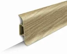 Плинтус напольный с центральной планкой 70мм 2,2м "Идеал Классик", 272 Сосна золотистая