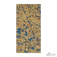 Пробковое настенное покрытие в пластинах EasyCork Кориа Азул