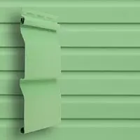 Сайдинг виниловый Grand Line Amerika Slim D4 Корабельный брус Салатовый 3000х203 мм
