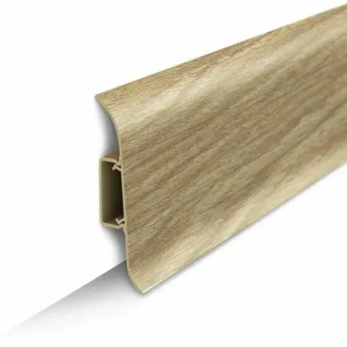 Плинтус напольный с центральной планкой 55мм 2,2м "Идеал Классик", 272 Сосна золотистая - купить в интернет-магазине Diopt.ru