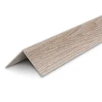 Угол 20х20мм 2,7м "Идеал", Дуб беленый