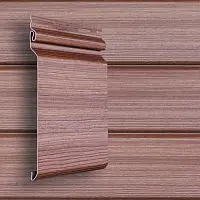Сайдинг виниловый Grand Line Natural-Брус D7 Рябина 3000х182 мм