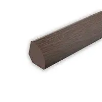 Угол внутренний округлый 10х10мм 2,7м "Идеал", Каштан