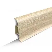 Плинтус напольный с центральной планкой  85мм  2,2м "Идеал Классик", 218 Дуб европейский