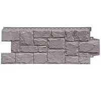 Фасадная панель Grand Line Крупный камень Design Plus Какао 982х383 мм