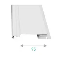 Планка доборная Ю-Пласт UP Decor Белая 3000х95 мм