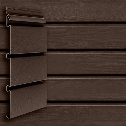 Сайдинг акриловый Grand Line Архитектурный планкен Темный дуб 3000х246 мм - купить в интернет-магазине Diopt.ru