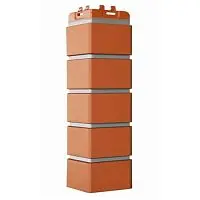 Угол наружный Grand Line Клинкерный кирпич Design Терракотовый со швом RAL 7004 390х120х120 мм