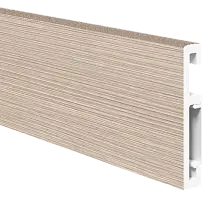 Плинтус ПВХ FG 012_Дуб светлый рифленый