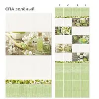 Стеновая панель ПВХ Кронапласт Unique Спа зеленый 2700х250 мм