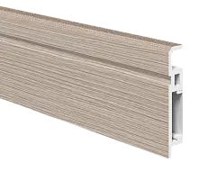 Плинтус ПВХ FA 012_Дуб светлый рифленый