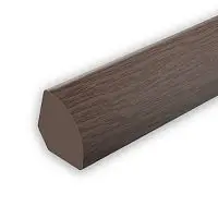 Угол внутренний округлый 14х14мм 2,7м "Идеал", Каштан