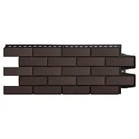 Фасадная панель Grand Line Клинкерный кирпич Design Шоколадный со швом RAL 9005 968х390 мм
