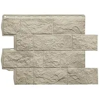 Фасадная панель Альта-Профиль Туф Эко Кремовый 680х560 мм