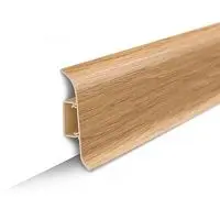 Плинтус напольный с центральной планкой 55мм 2,2м "Идеал Классик", 201 Дуб