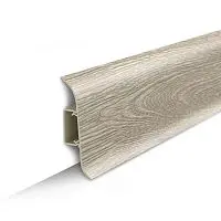 Плинтус напольный с центральной планкой 70мм 2,2м "Идеал Классик", 229 Дуб латте