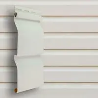 Сайдинг виниловый Grand Line Standart D4,4 Корабельная доска XL Белый 3600х224 мм