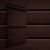 Сайдинг акриловый Grand Line Double-Брус Темный дуб 3000х291 мм