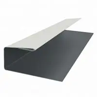 Планка J-профиль металлический Grand Line RAL 9003 Белый 3000х0,45 мм