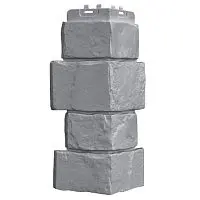 Угол наружный Grand Line Крупный камень Classic Серый 390х170х170 мм