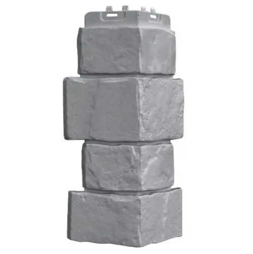 Угол наружный Grand Line Крупный камень Classic Серый 390х170х170 мм - купить в интернет-магазине Diopt.ru