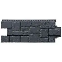 Фасадная панель Grand Line Крупный камень Classic Графит 982х383 мм