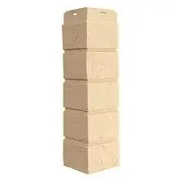 Угол наружный Grand Line Состаренный кирпич Classic Бежевый 390х120х120 мм